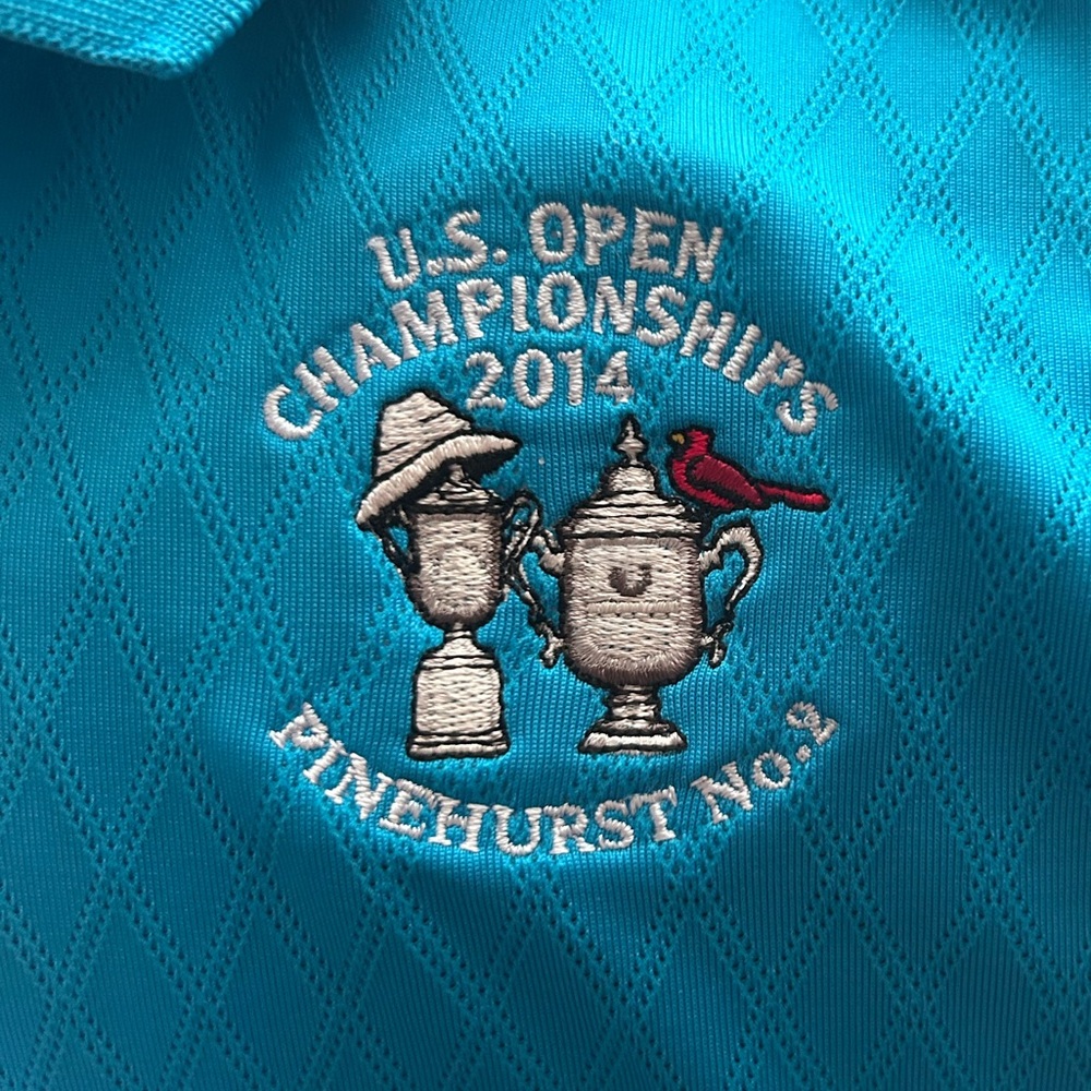 U.S. Open Championships 2014 Embroidered polo shirt— Turquoise
